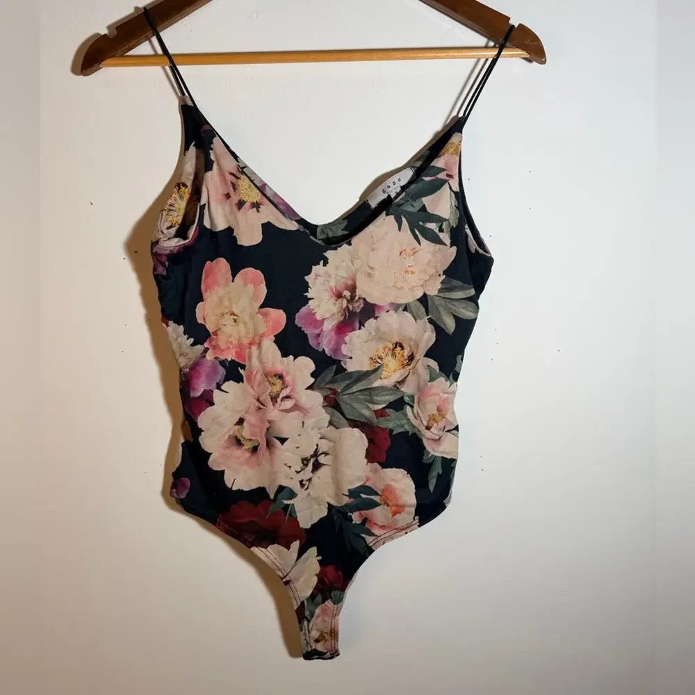 Gaze Floral Patterned Bodysuit